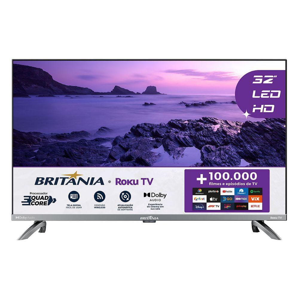 Smart TV 32” Britânia BTV32G7PR2CSGBLH Led Dolby Audio - 4