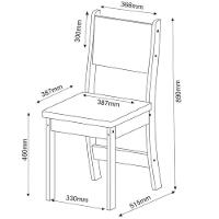 Conjunto Sala De Jantar Canto Alemão Arnis Com 2 Cadeiras Sone Veludo Viero Madeirado / Cinza
