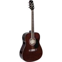 Violão Giannini Gd1 Eq Eletroacústico Dreadnought Translucent Dark Wine - 1