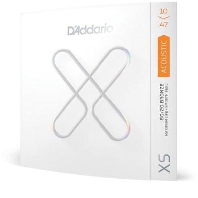 Encordoamento Violão Aço Revestido 010-047 Xs 80-20 Bronze Xsabr1047 D Addario