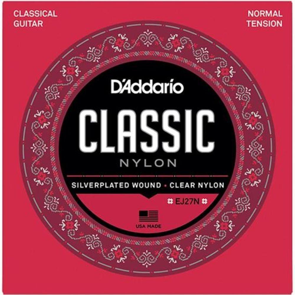 Encordoamento Violão Nylon Tensão Media Student Ej27n D Addario - 1