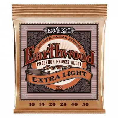 Encordoamento Para Violão Aço 010 Extra Leve Earthwood 2150 Ernie Ball