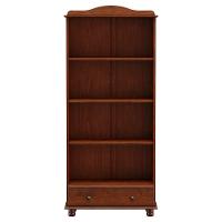 Cristaleira De Madeira 2 Portas De Vidro 1 Gaveta Rubia F07 Café - Mpozenato - 3