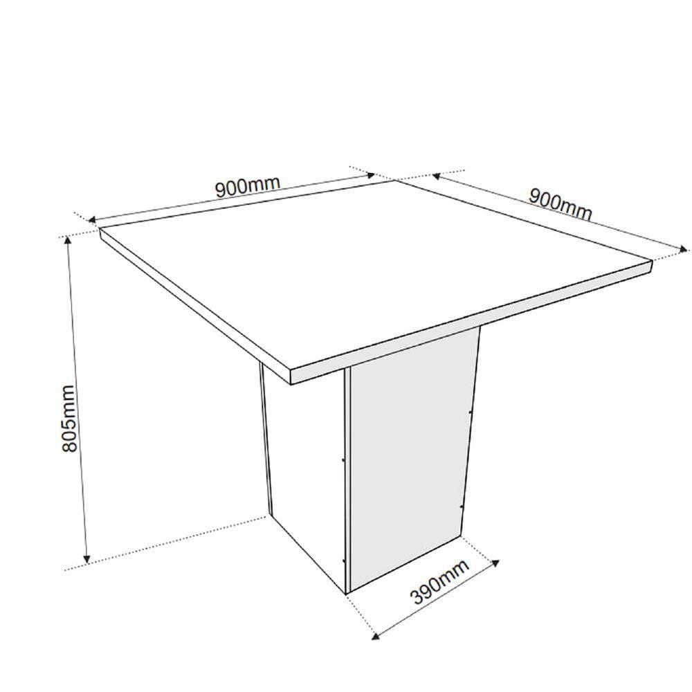 Conjunto Sala De Jantar Canto Alemão Com Baú Liebe Com Mesa Lord Veludo Viero Madeirado - 4