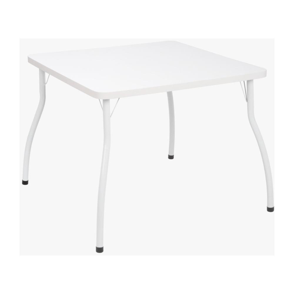 Conjunto Mesa De Jantar 90cm Com 4 Cadeiras Multimóveis Cr50134 Branco Marrom - 3