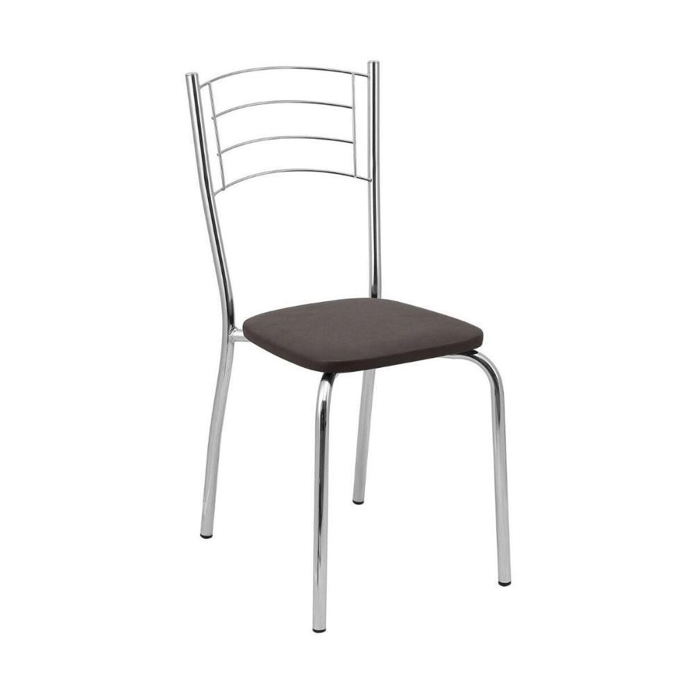 Conjunto Mesa De Jantar 115cm Com 6 Cadeiras Multimóveis Cr50143 Marrom - 4