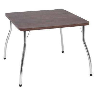 Conjunto Mesa De Jantar 90cm Com 4 Cadeiras Multimóveis Cr50142 Marrom