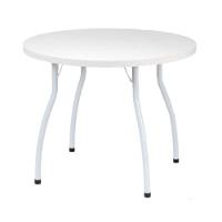 Conjunto Mesa De Jantar Redonda 90cm Com 4 Cadeiras Multimóveis Cr50135 Branco Marrom - 3