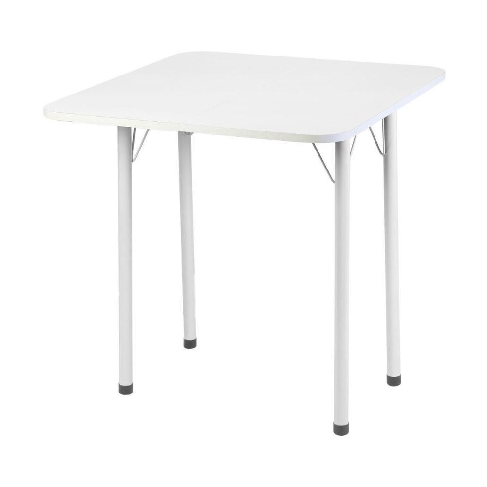 Conjunto Mesa De Jantar Dobrável 65,5cm Com 4 Banquetas Multimóveis Cr50141 Branco Preto - 4