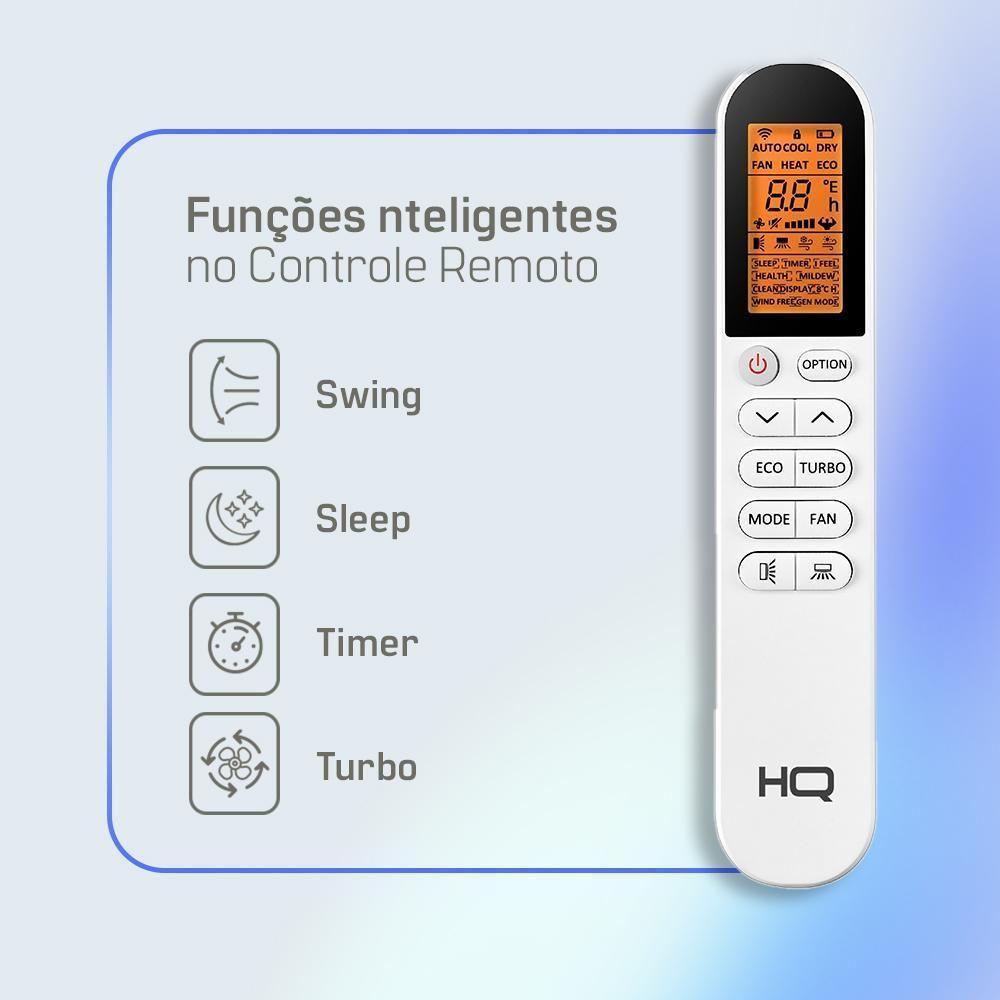 Ar Condicionado Split HQ Hi Wall 18.000 BTUs Frio Monofásico Branco VOHT18KCO4S2S13 220V - 8