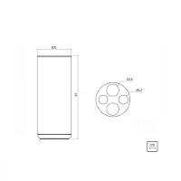 Lixeira Inox Tramontina Porta Copos 31L Scotch Brite - 6