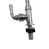 Torneira Gourmet Flexível De Parede Com Ducha Cromado Inox Rotação De 360° Cozinha Lavanderia - 3