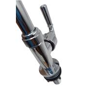 Torneira Gourmet Flexível De Parede Com Ducha Cromado Inox Rotação De 360° Cozinha Lavanderia - 5