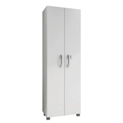 Armário Multiuso Londres - 187x60cm 2 Portas Branco Com Chave