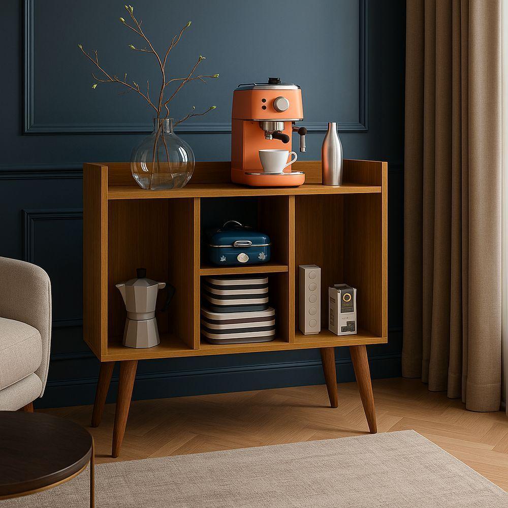 Aparador Cairo Freijó Branco Fiorello 80x71x36 Cm - Moderno E Elegante - 3