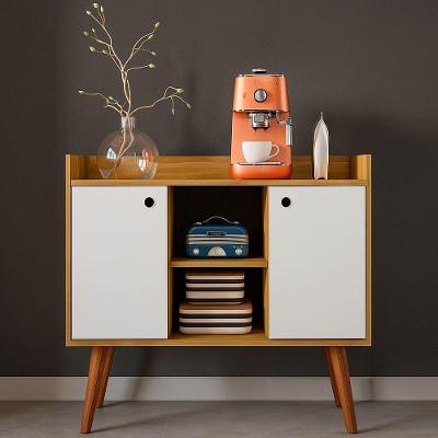 Aparador Cairo Freijó Branco Fiorello 80x71x36 Cm - Moderno E Elegante