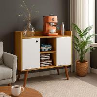 Aparador Cairo Freijó Branco Fiorello 80x71x36 Cm - Moderno E Elegante - 4