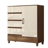 Cômoda Santos Andirá Fit 1.4 Jequitibá Areia 1 Porta 4 Gavetas - 1