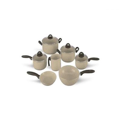 Jogo De Panelas Life 7 Peças Ceramic Vanilla Brinox Vanilla