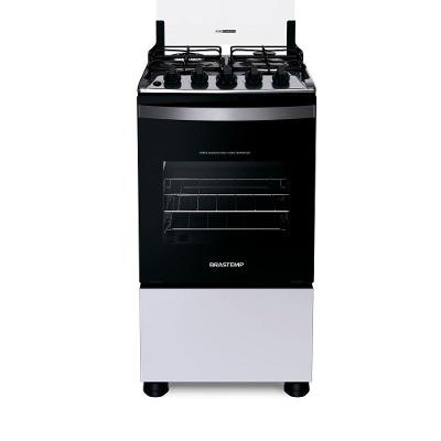 Fogão Brastemp 4 Bocas Com Dupla Chama e Grades Individuais Branco BFO4EBB - Bivolt