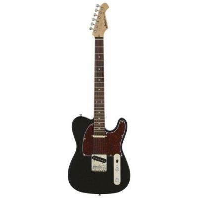 Guitarra Aria Pro Ii Teg-002 Black With Red Tortoise Pickguard