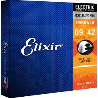 Encordoamento Para Guitarra .009 Super Light Nanoweb 12002 Elixir - 1