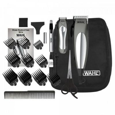 Kit Maquina E Aparador 220v Deluxe Groom Pro Prata Wahl