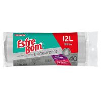 Saco De Lixo Em Rolo Com Fundo Reforçado Transparente 12l Esfrebom Bettanin 40 Unidades - 1