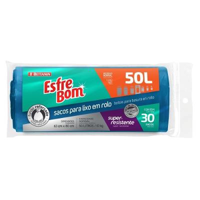 Sacos Para Lixo Rolo 50l 30 Unidades Esfrebom Bettanin
