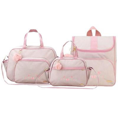 Kit Bolsas Maternidade Espera Feliz Garden Rosa