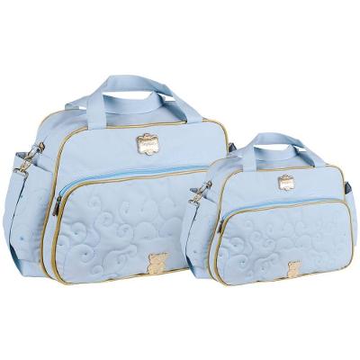 Kit Bolsas Maternidade Baby Ursinho Premium Azul Claro