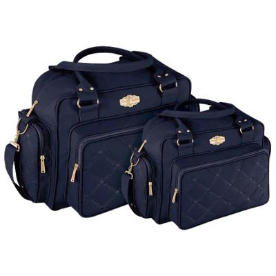 Kit Bolsas Maternidade Baby Lux Elegance Azul Marinho