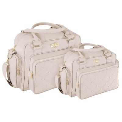 Kit Bolsas Maternidade Baby Lux Elegance Bege