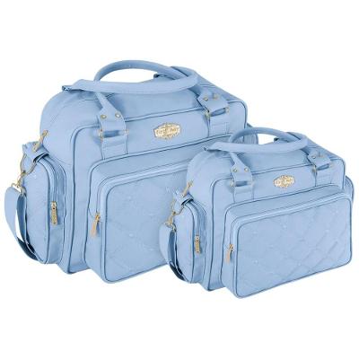 Kit Bolsas Maternidade Baby Lux Elegance Azul Claro