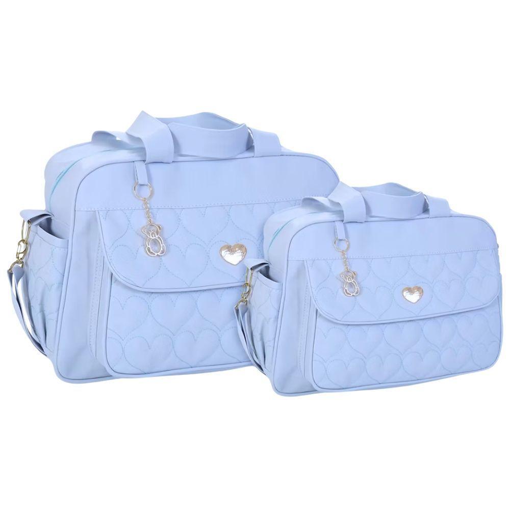 Kit Bolsas Maternidade Baby Classic Lux Azul Claro - 1