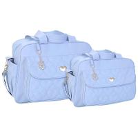 Kit Bolsas Maternidade Baby Classic Lux Azul Claro - 1