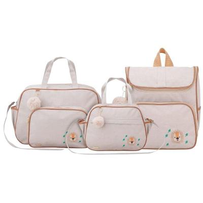 Kit Bolsas Maternidade Espera Feliz Garden Bege