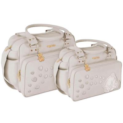 Kit Bolsas Maternidade Urso Baby Platinum Bege