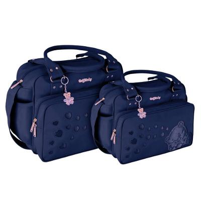 Kit Bolsas Maternidade Urso Baby Platinum Azul Marinho