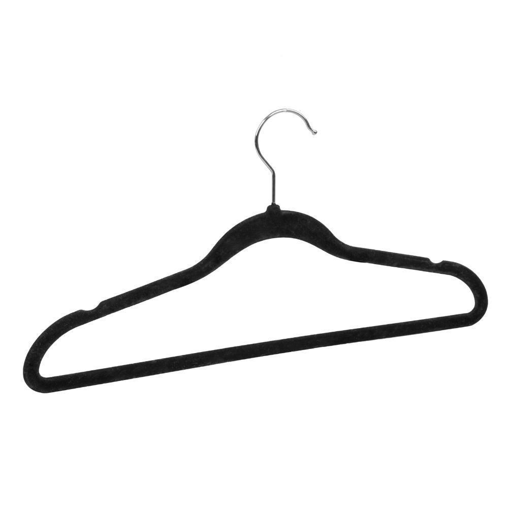 Cabide De Veludo Preto 42cm My Closet Ordene 24 Unidades - 2