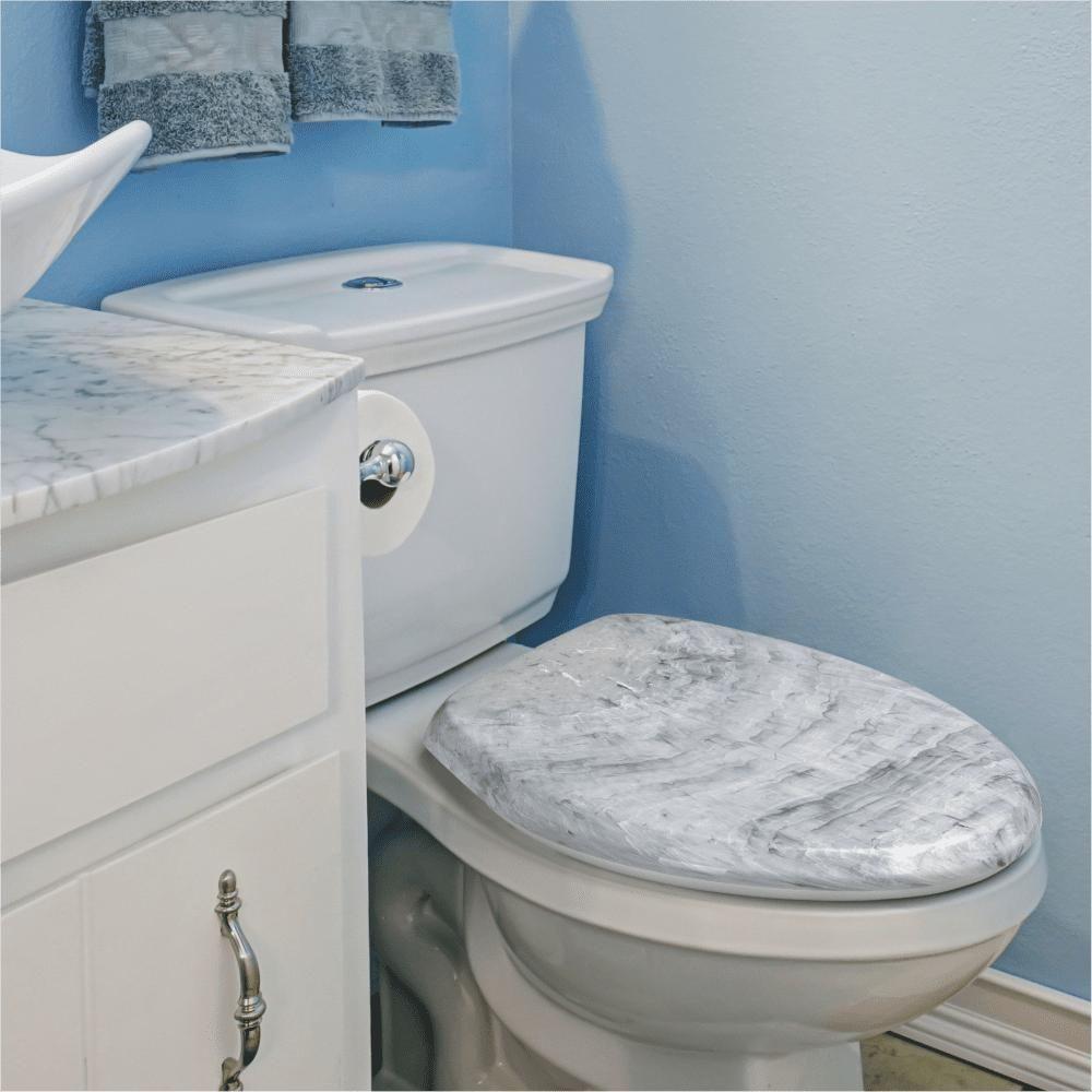 Assento Sanitário Almofadado Decor Mármore Atlas - 6