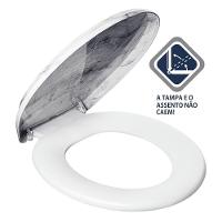 Assento Sanitário Almofadado Decor Mármore Atlas - 3