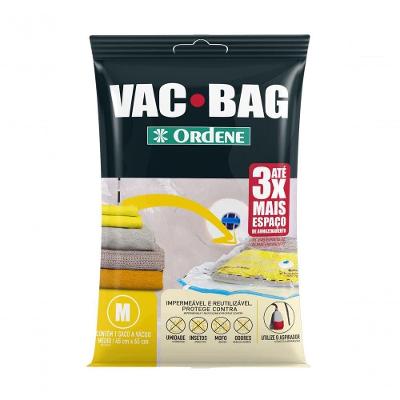 Saco A Vácuo Organizador Médio Transparente 45x65cm Vac Bag Ordene