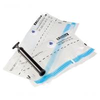 Kit De Saco A Vácuo Organizador 4 Médios 45x65cm Transparente Vac Bag Ordene + Bomba De Ar - 2