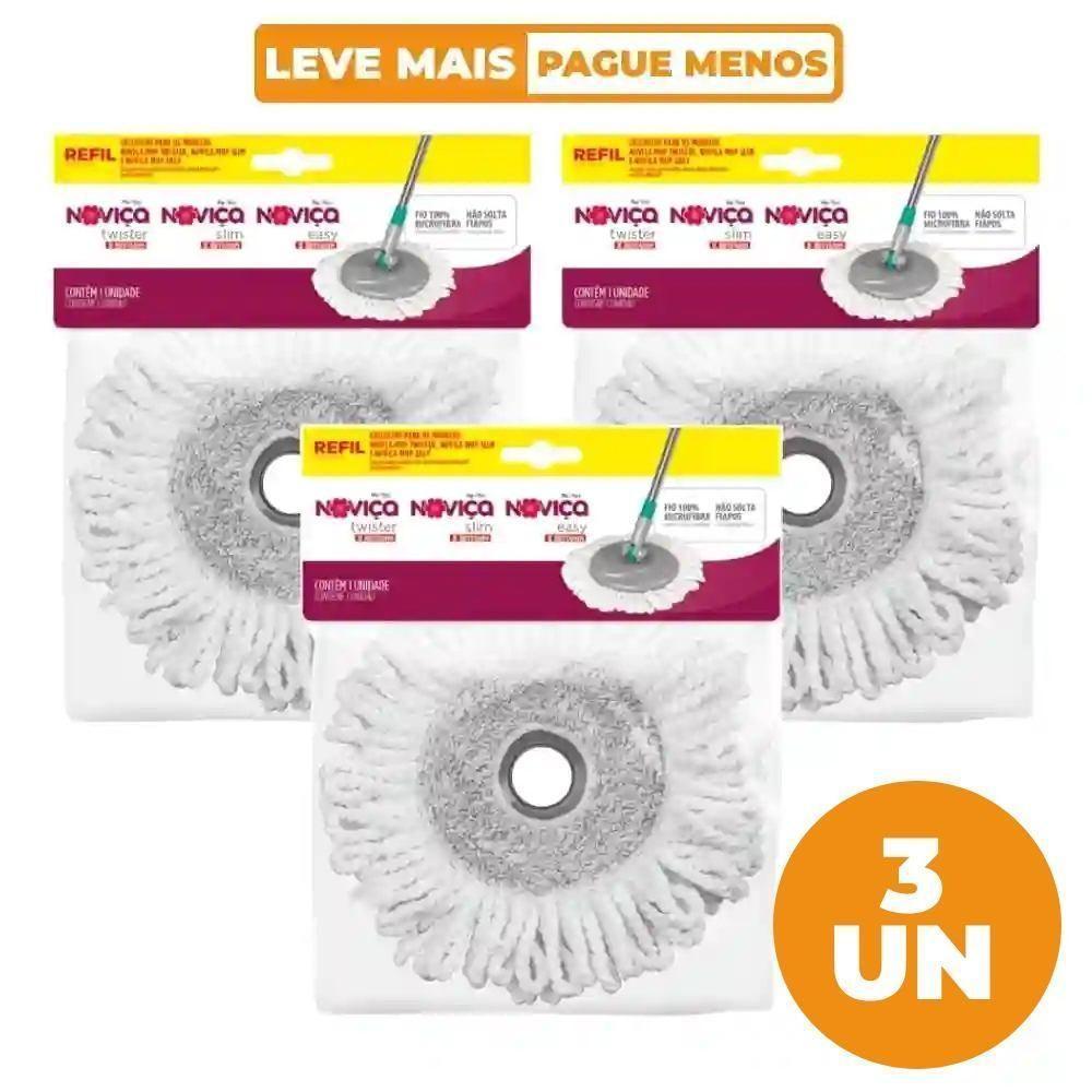 Kit 3 Refil Mop Twister/slim/easy Noviça - 2