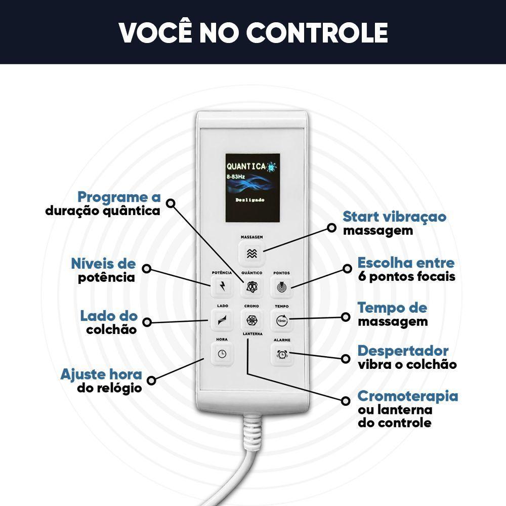 Cama Box Casal + Colchão Com Massageador Espuma D33 Função Ortopédica 138x188cm Bege - 5