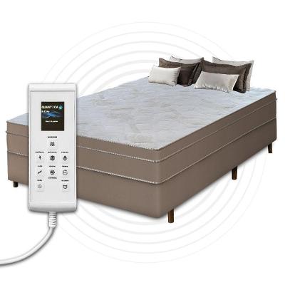 Cama Box Casal + Colchão Com Massageador Espuma D33 Função Ortopédica 138x188cm Bege