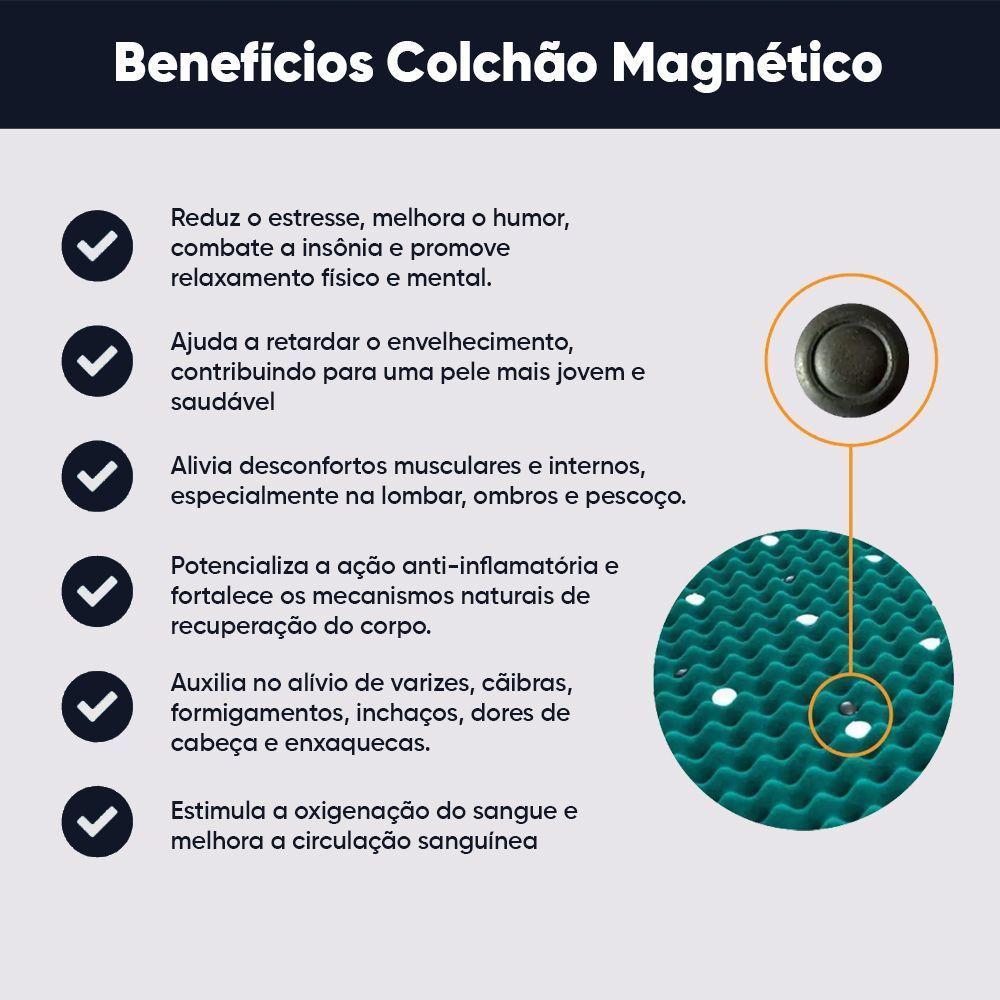 Cama Box Casal + Colchão Com Massageador Espuma D33 Função Ortopédica 138x188cm Preto - 6