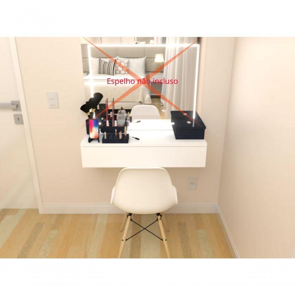 Penteadeira Suspensa 60cm Em Mdf Com Gaveta Telescópica - 2