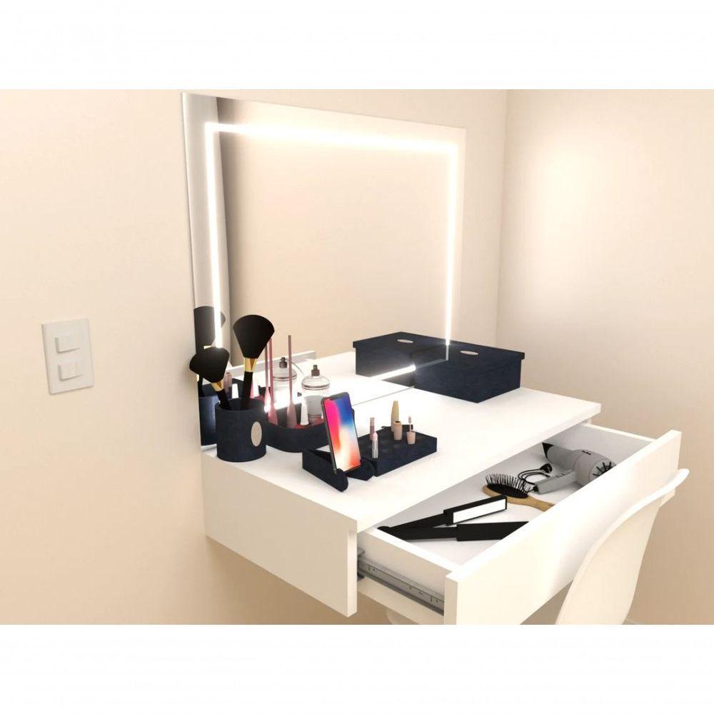 Penteadeira Suspensa 60cm Em Mdf Com Gaveta Telescópica - 5